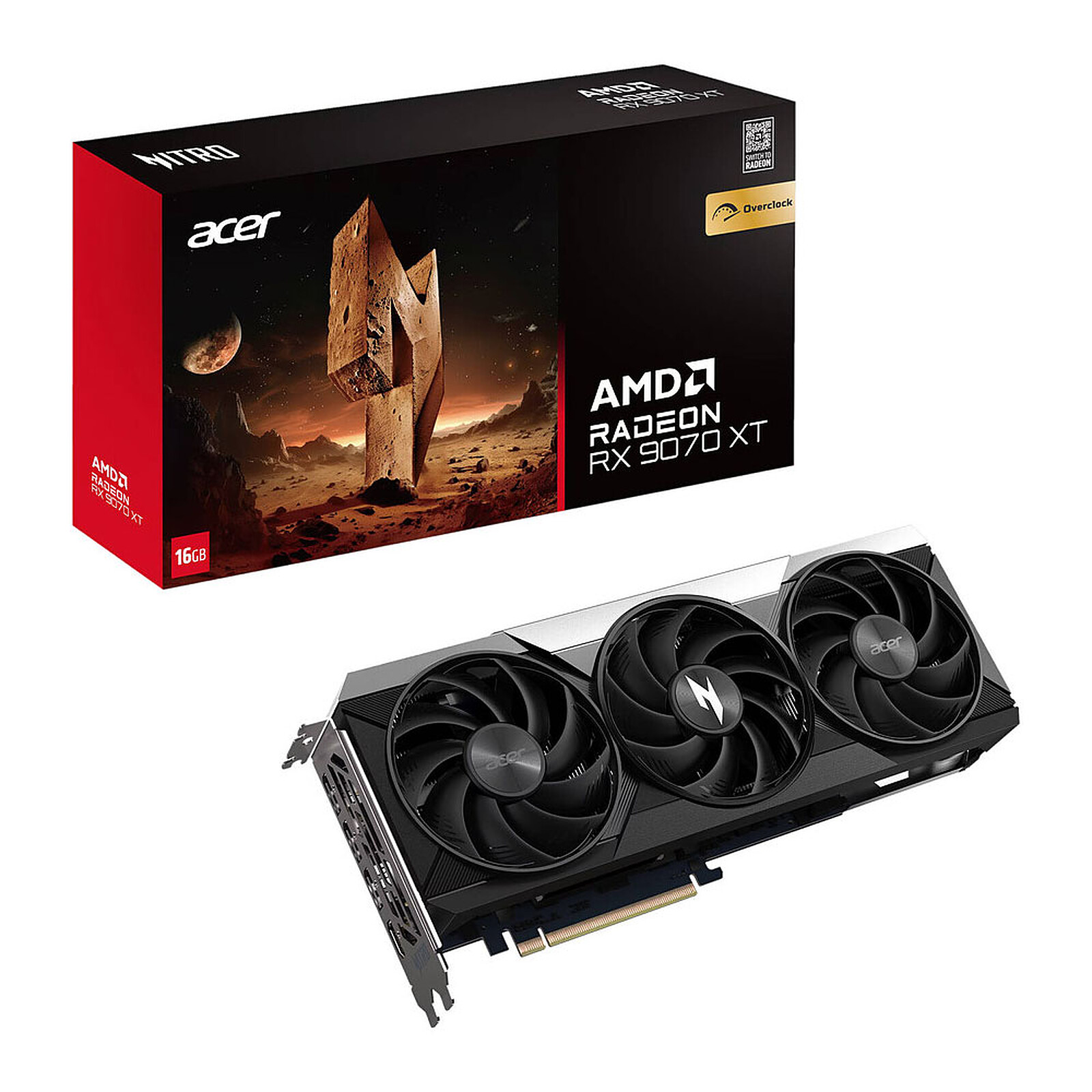 Acer Nitro AMD Radeon RX 9070 XT OC 16 Go