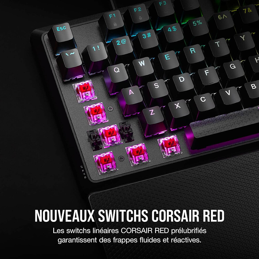 Corsair K70 Core RGB - Corsair MLX Red