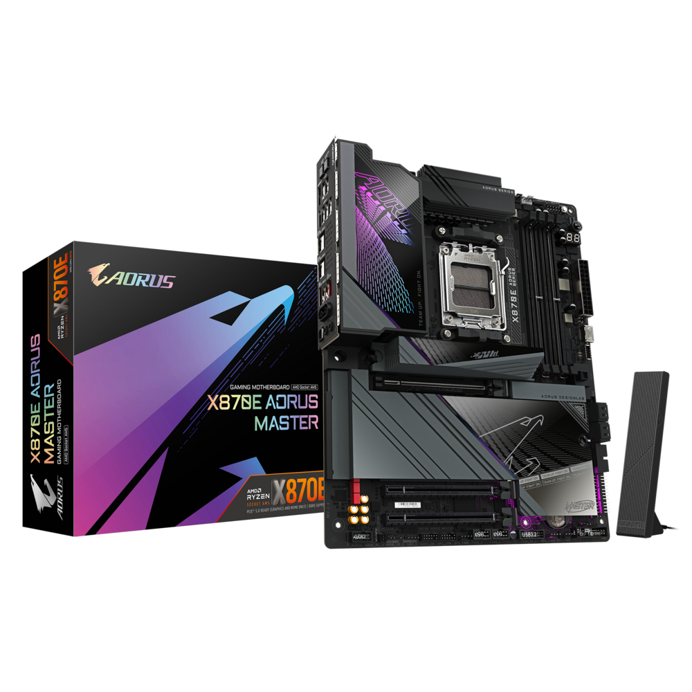 Gigabyte X870E AORUS MASTER — vue d’ensemble