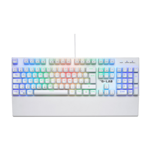 The G-Lab Keyz Rubidium - Outemu Red - Blanc