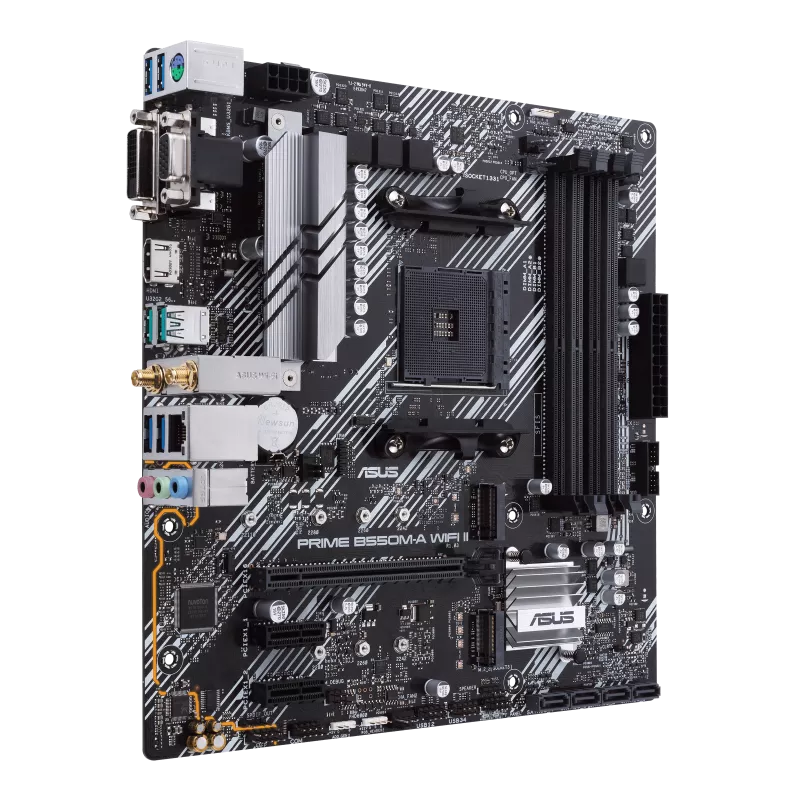 Asus Prime B550M-A II (WI-FI) — vue d’ensemble