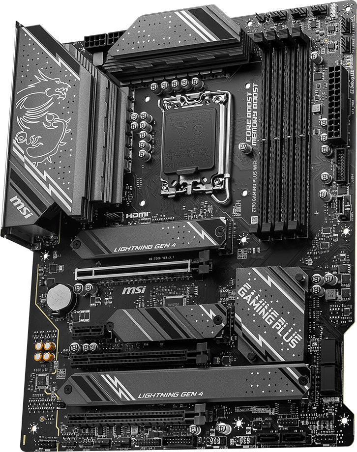 MSI Z790 GAMING PLUS WIFI — vue d’ensemble