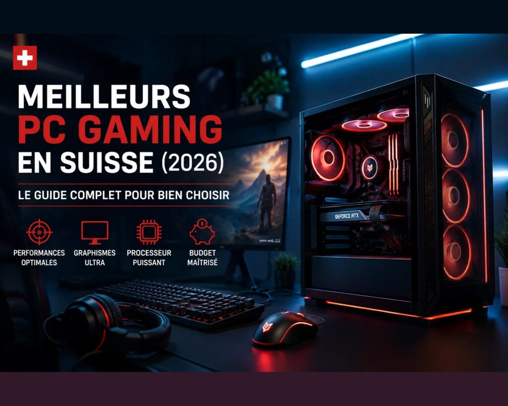 Meilleurs PC Gaming en Suisse (2026) : le guide complet pour bien choisir